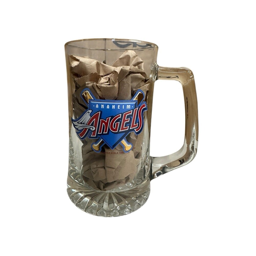 Brand New Vintage 16oz Anaheim Angels 1998 Glass Beer Mug Brand New Beer Glass